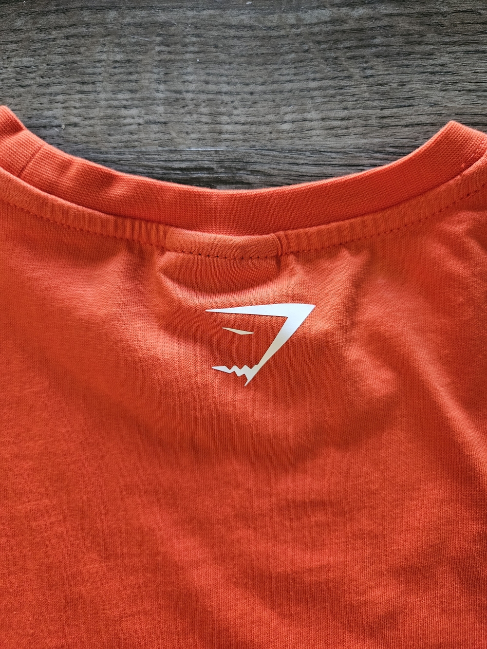 Gymshark Fraction Pepper Red / Orange Crop Top - Picture 7 of 7